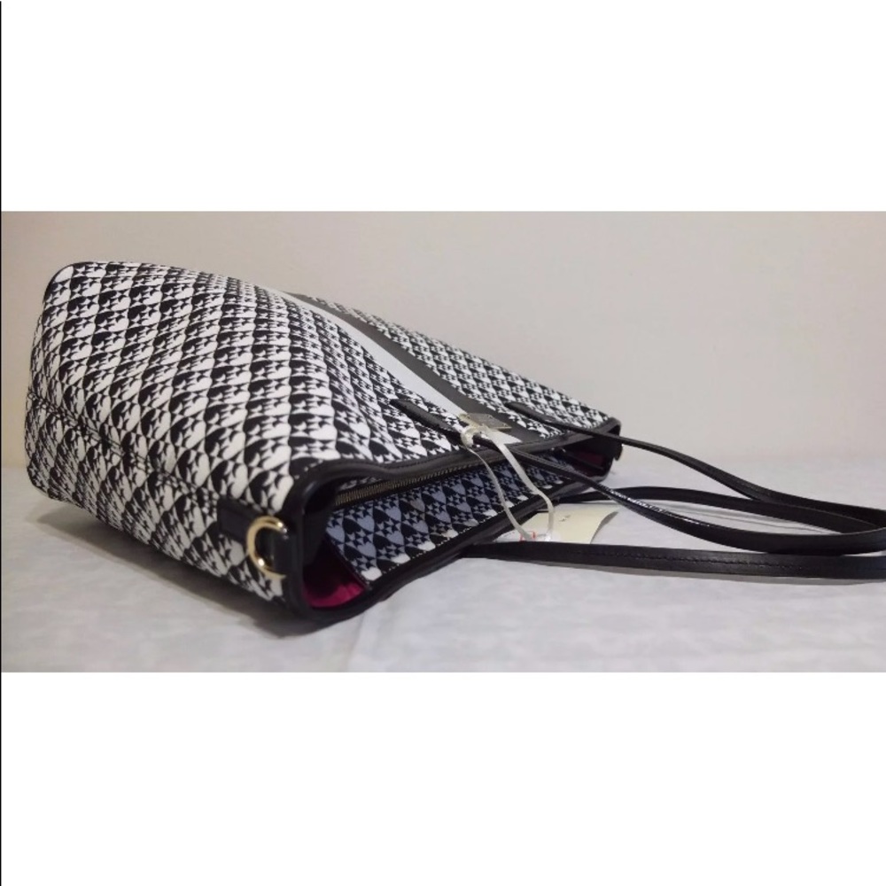 NWT KATE SPADE PENN PLACE BLACK WHITE DIAPER BAG - Picture 5 of 7